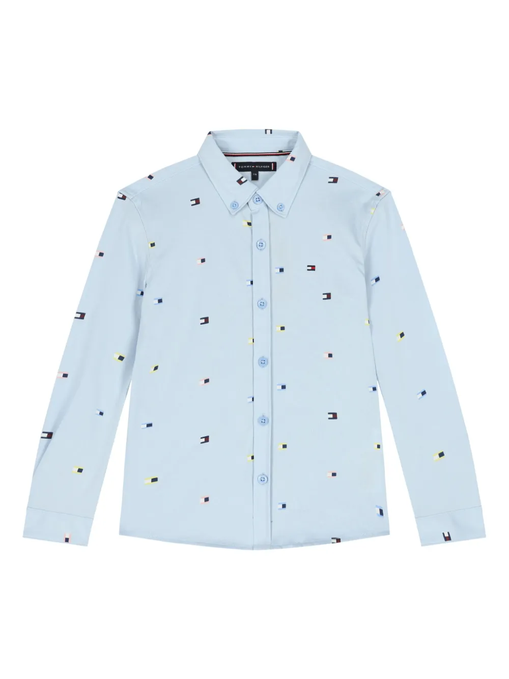 

Рубашка с логотипом Tommy Hilfiger Junior, синий