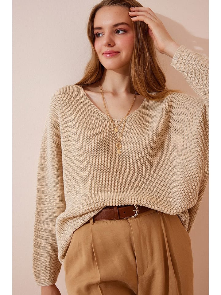 

Пуловер Happiness Istanbul, бежевый