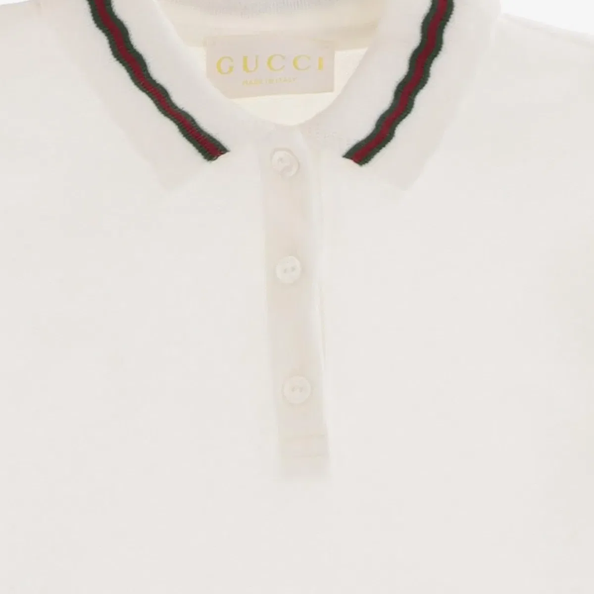 Платье поло короткое GUCCI белое — фото 4