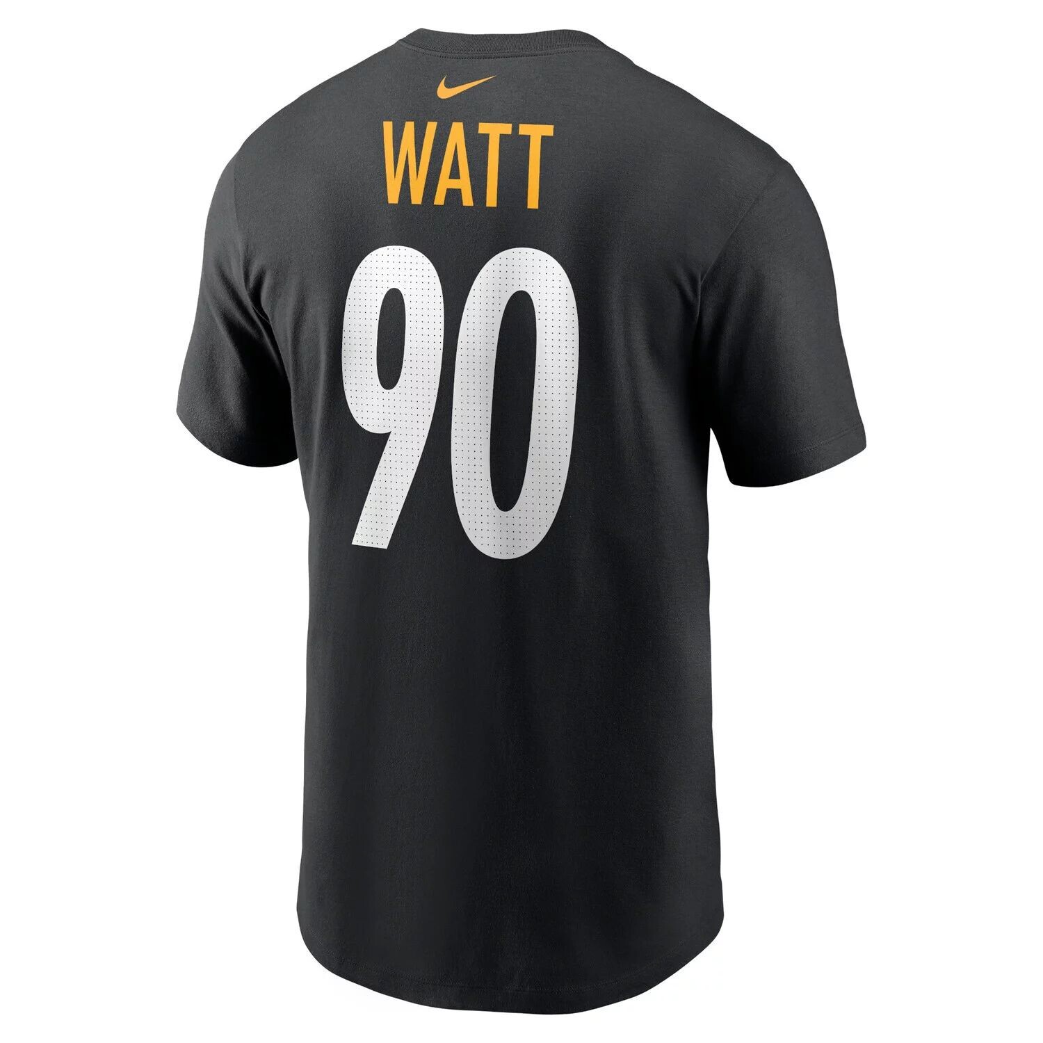 Мужская черная футболка с именем и номером игрока TJ Watt Pittsburgh Steelers Nike — фото 3