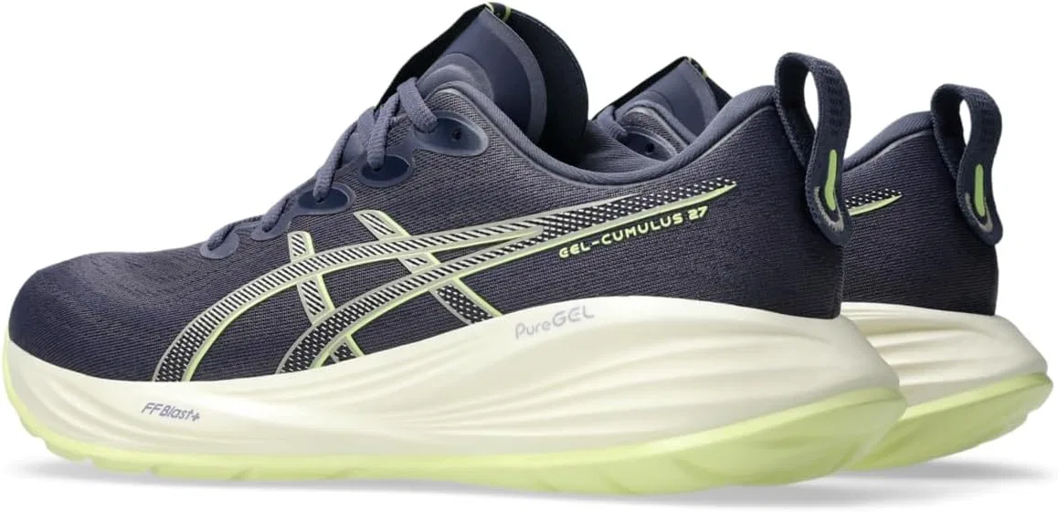 Женские кроссовки ASICS Gel-Cumulus 27, Indigo Fog Lucid Yellow — фото 3