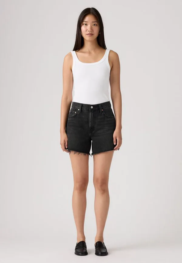 Джинсовые шорты с застежкой-молнией и ребристым силуэтом Levi'S, Shrink Up Short — фото 3