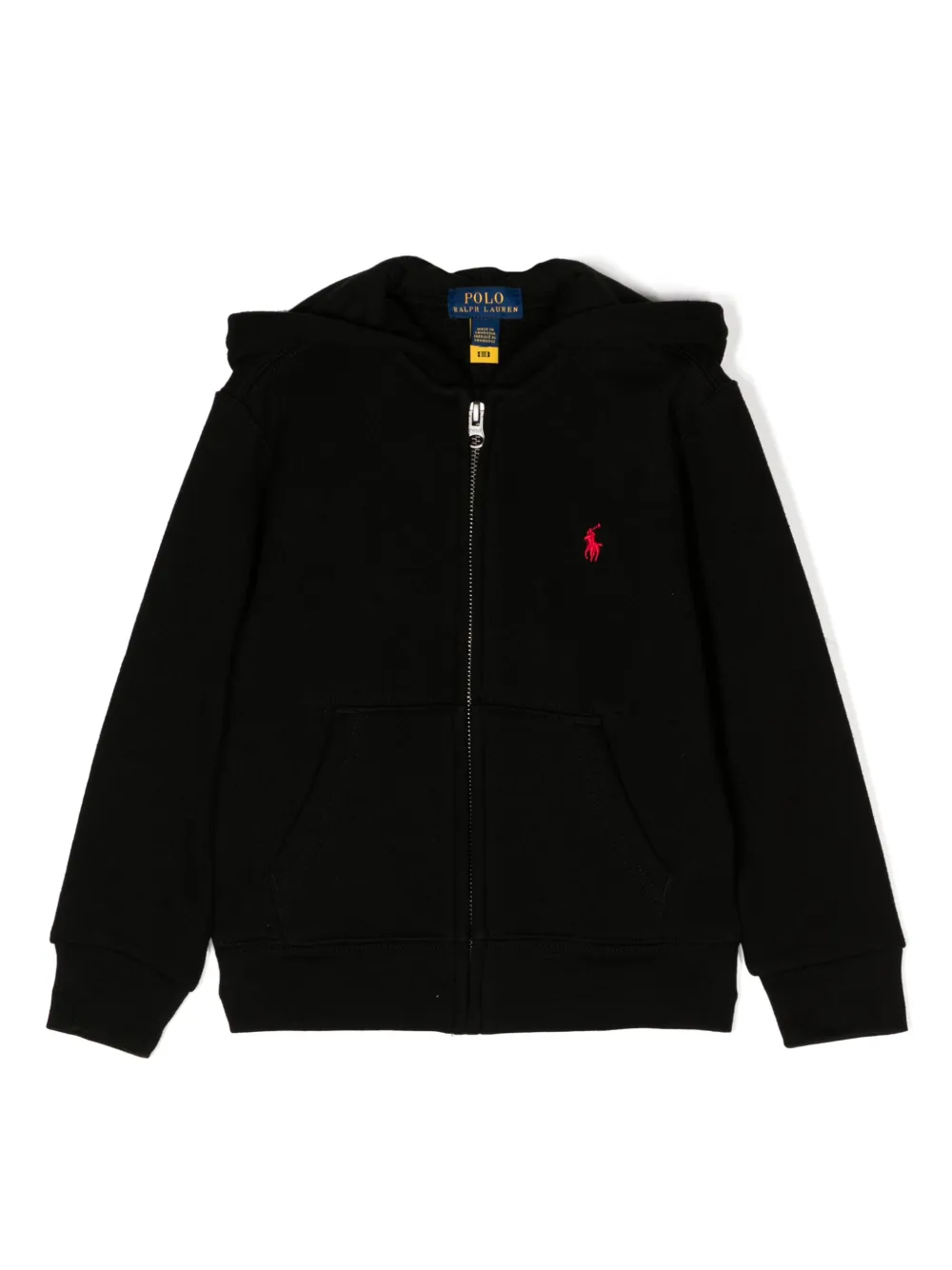

Худи с вышитым логотипом POLO RALPH LAUREN KIDS, черный