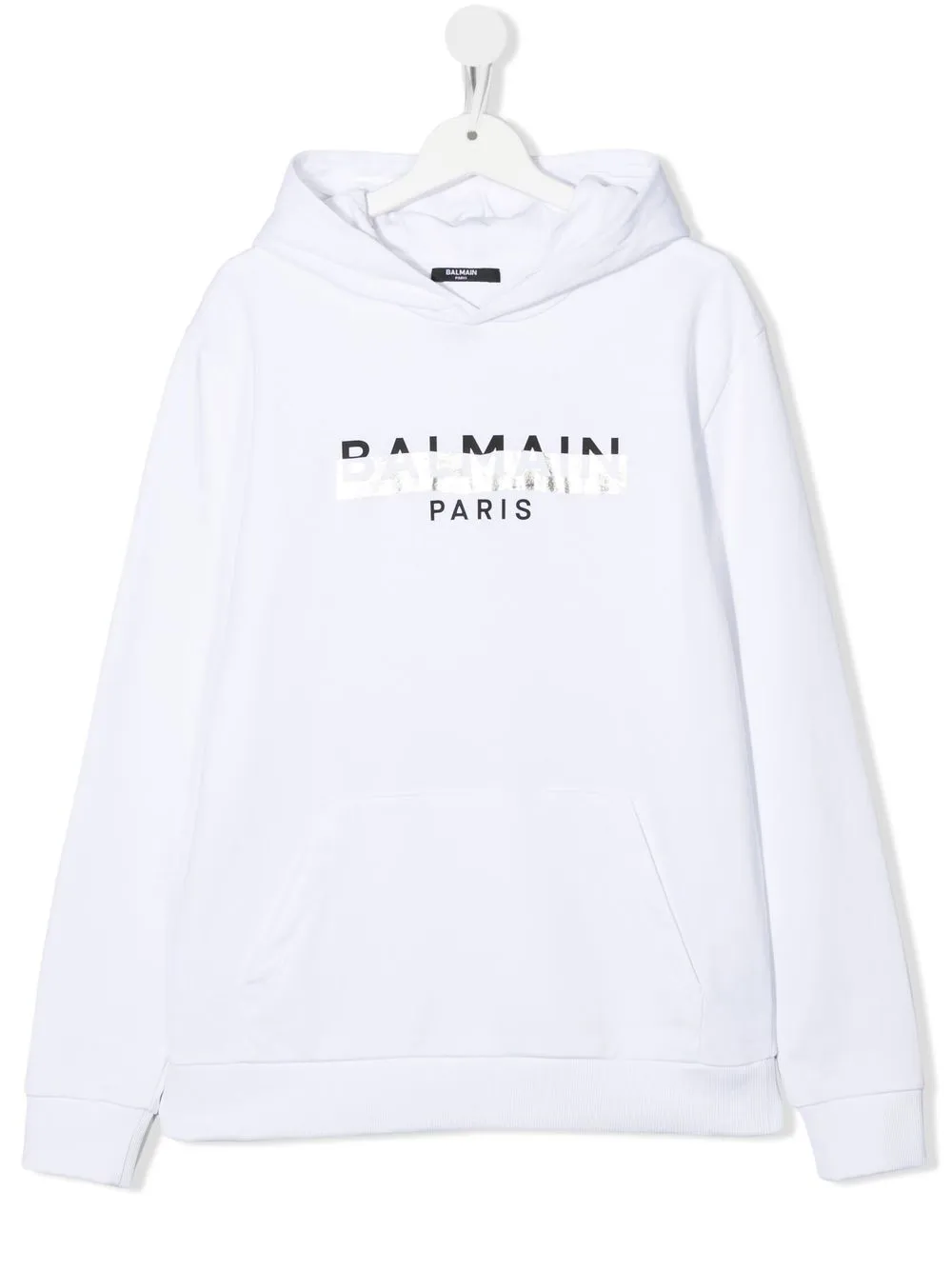 

Худи с логотипом Balmain Kids, белый