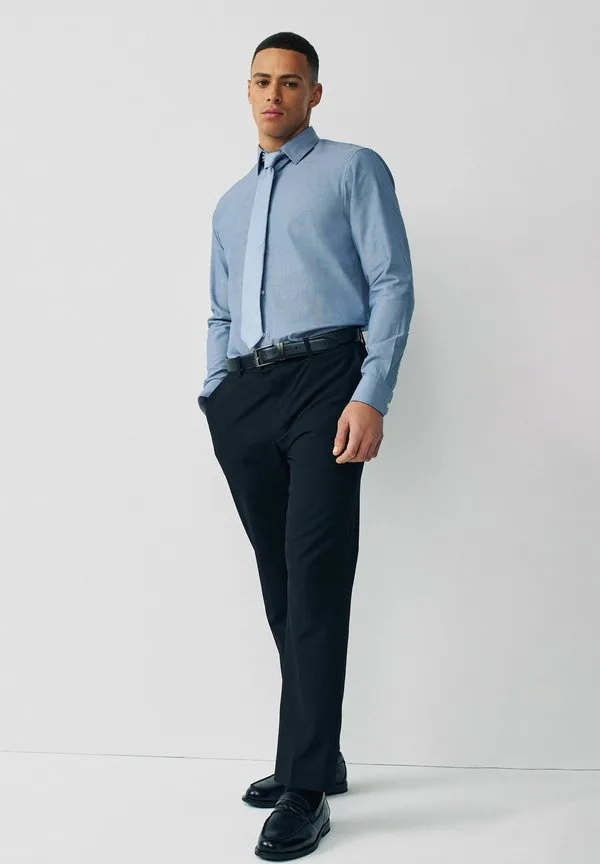 2 рубашки в упаковке Next, Blue Texture/Blue Stripe