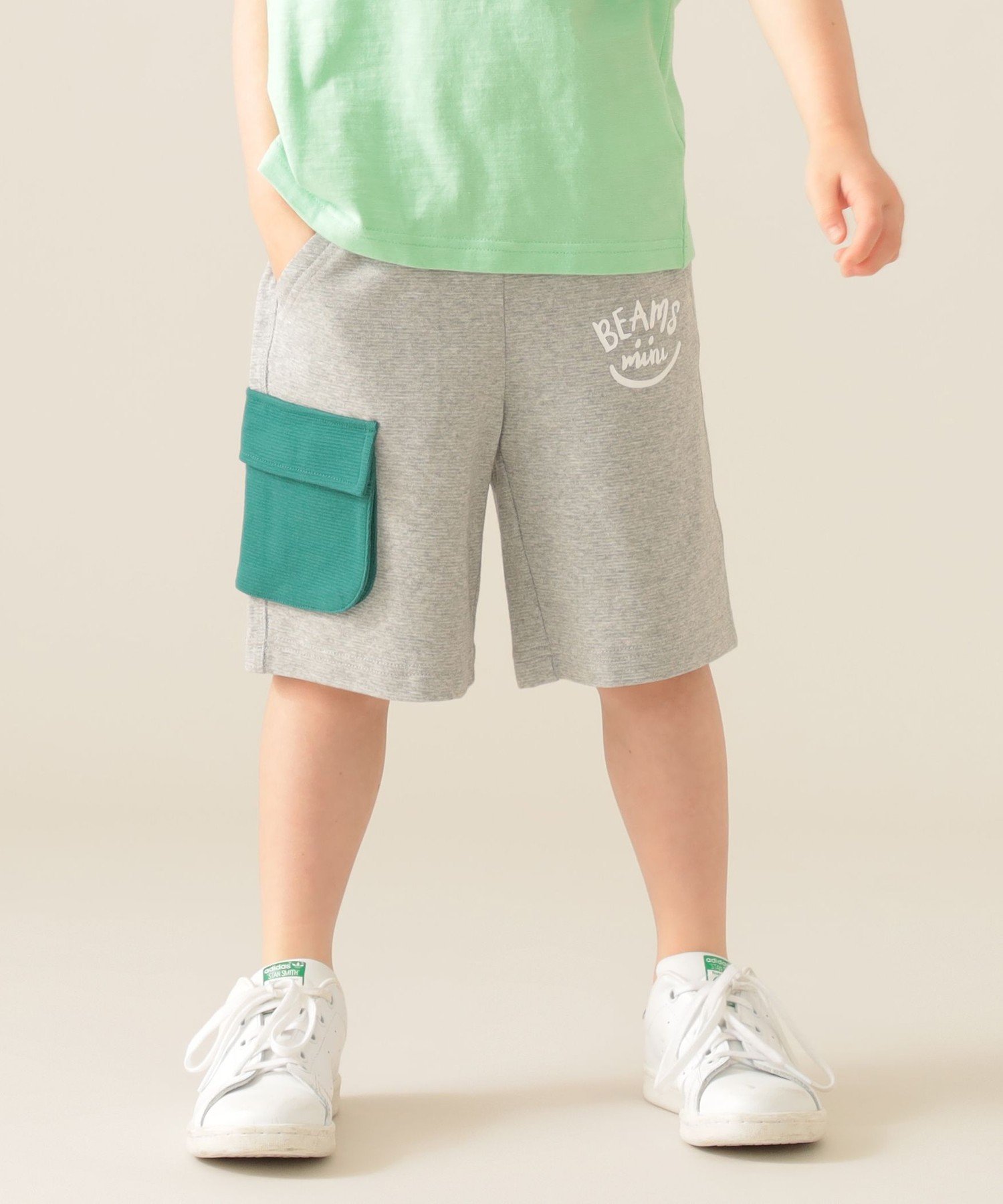 Шорты Ripple Smile (90-150 см) BEAMS mini, T.GREY