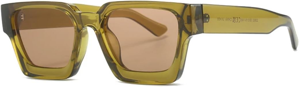 

Солнцезащитные очки с защитой UV400 | Панк, маленькие, с разноцветными линзами | для женщин и мужчин, для занятий спортом на открытом воздухе и вождения DSVIGF, Olive Green Brown