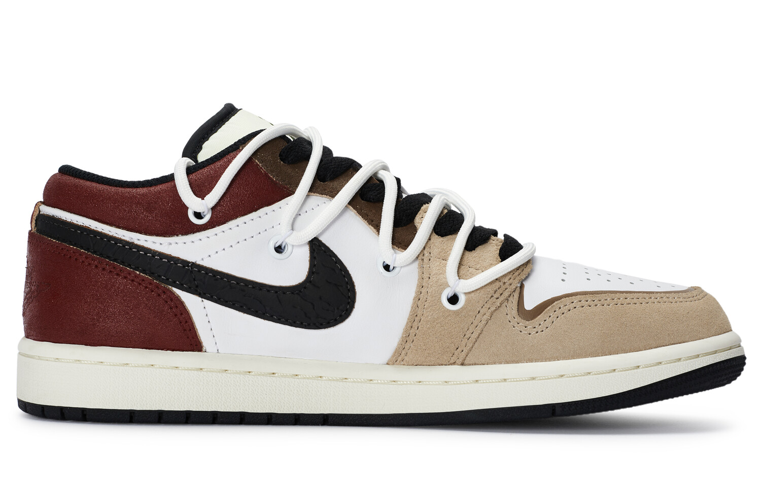 

Jordan Air Jordan 1 винтажные баскетбольные кроссовки мужские, Red-white-brown