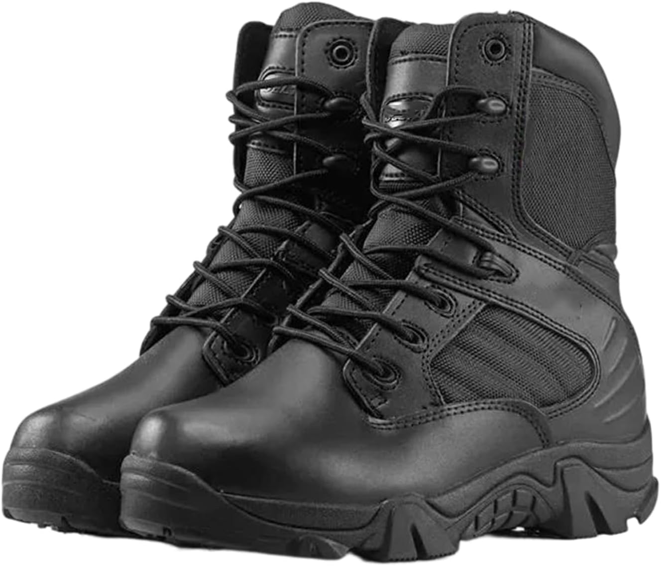 

Мужские боевые высокие ботинки Alloaone для улицы, тактические туристические и рабочие, дышащие, удобные, с поддержкой, черный