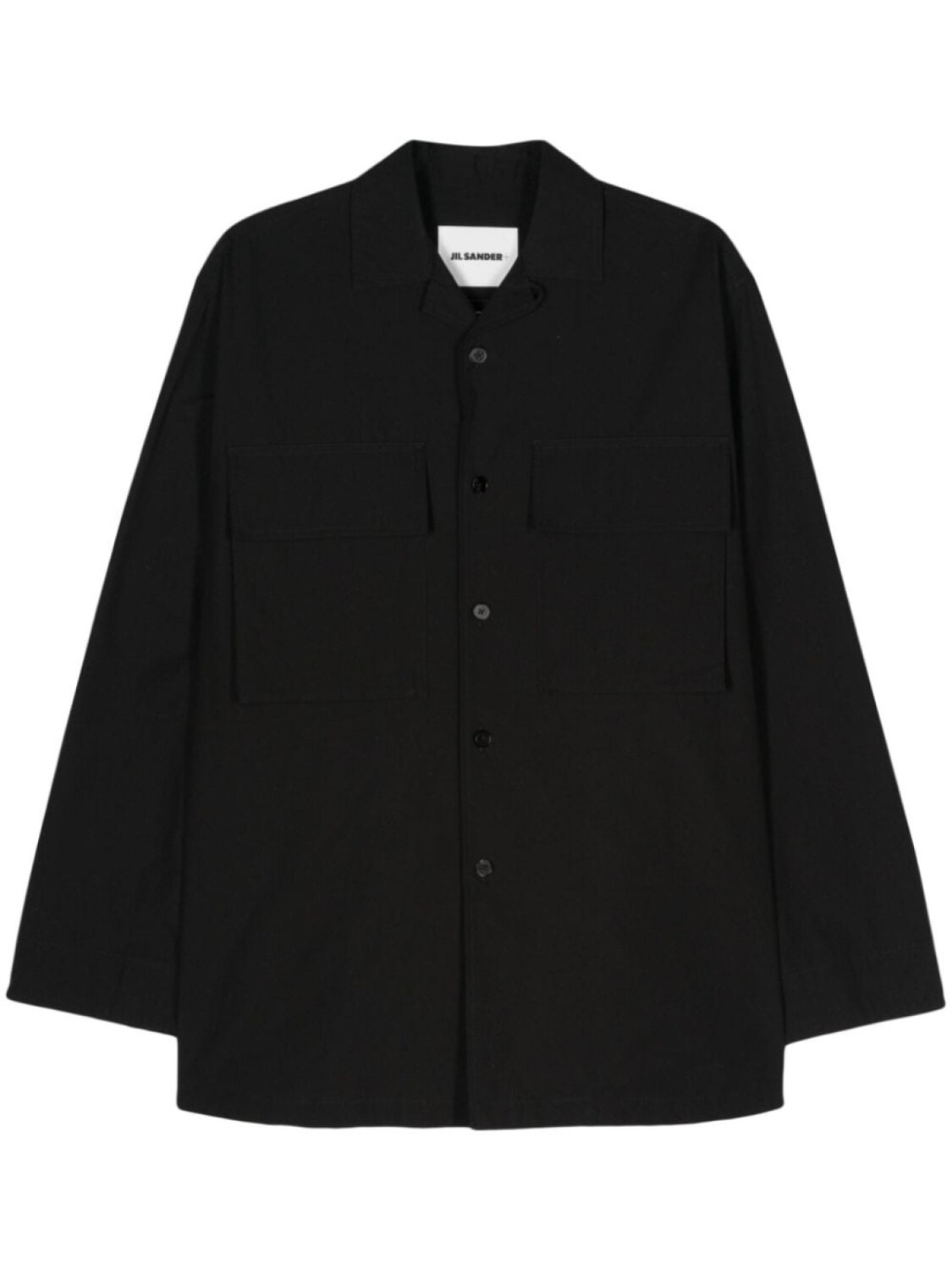 

Jil Sander рубашка с логотипом, черный