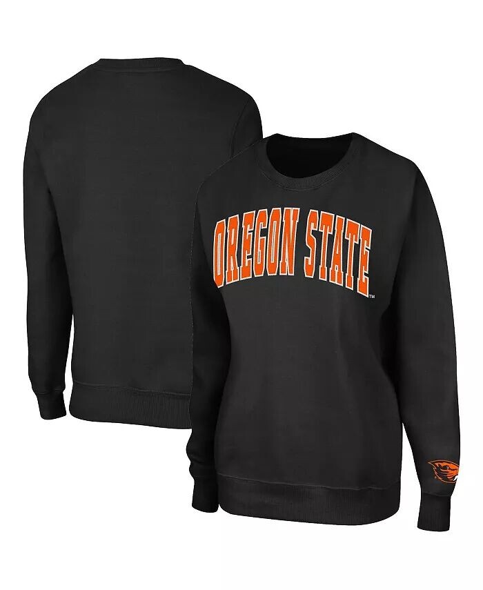 

Женский черный пуловер-свитшот Oregon State Beavers Campanile Colosseum