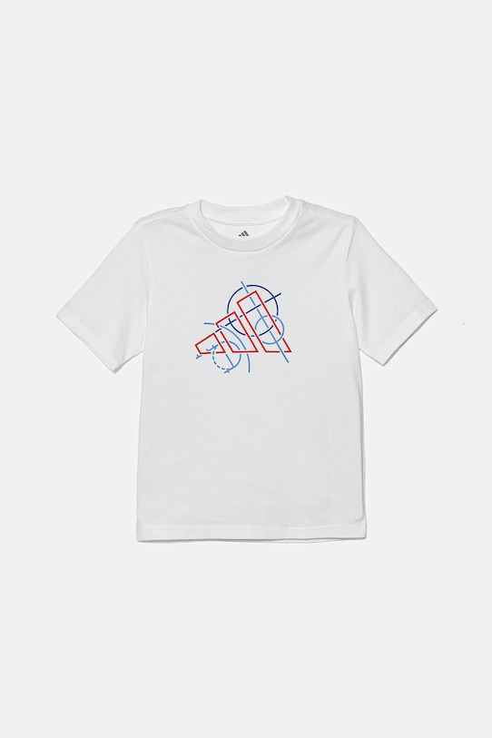 

Детская хлопковая футболка Adidas, белый