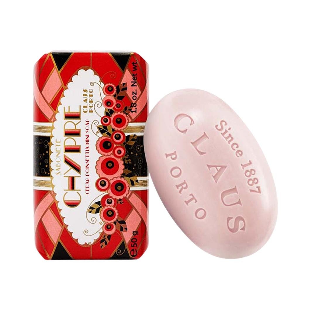 

Мыло для тела chypre cedar poinsettia mini soap Claus Porto, вес 50 гр.
