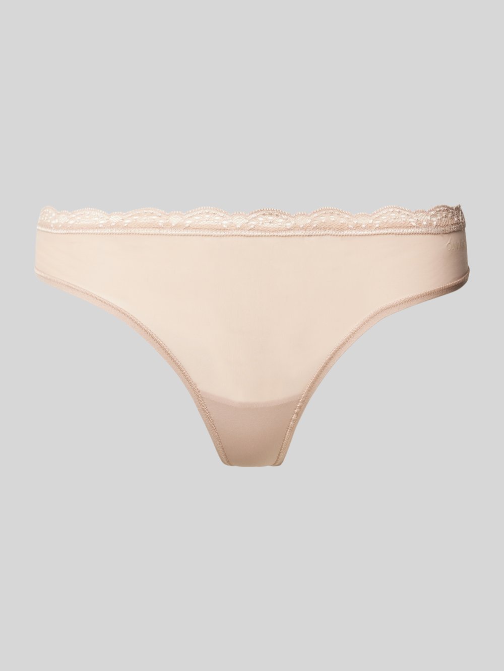 

Стринги с кружевной отделкой Calvin Klein Underwear, бежевый