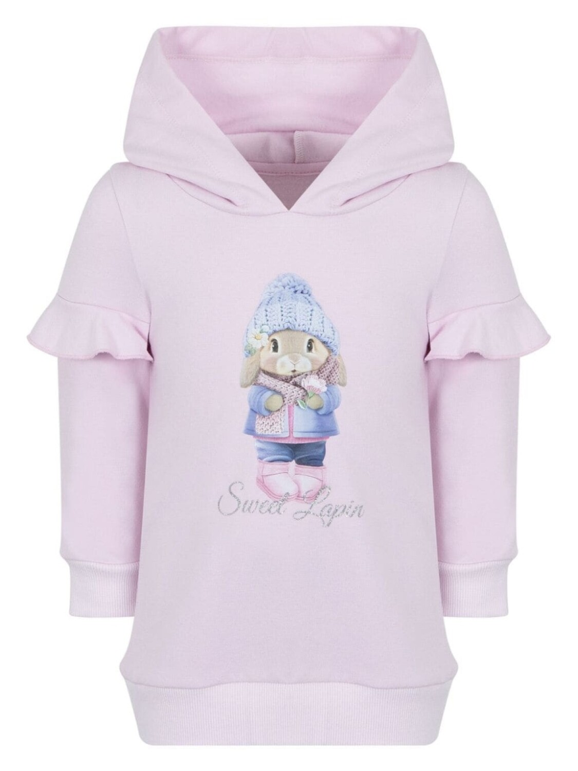 

Lapin House платье с оборками и принтом, розовый