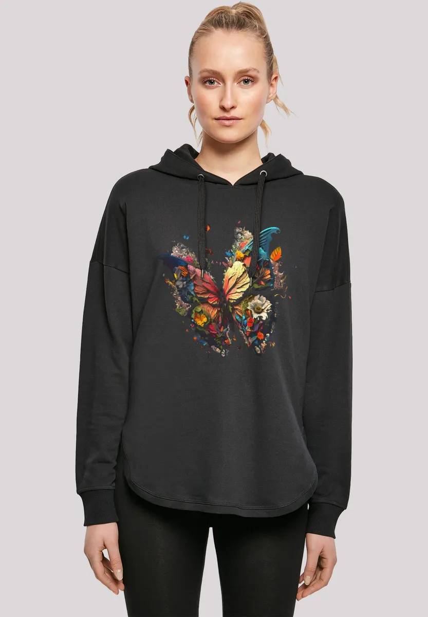 

Толстовка F4NT4STIC "Butterfly Colorful", принт, черный