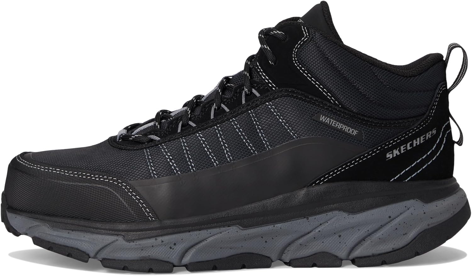 Мужские кроссовки Skechers D'lux Journey Sr - Terrain - с композитным носком, черный — фото 4