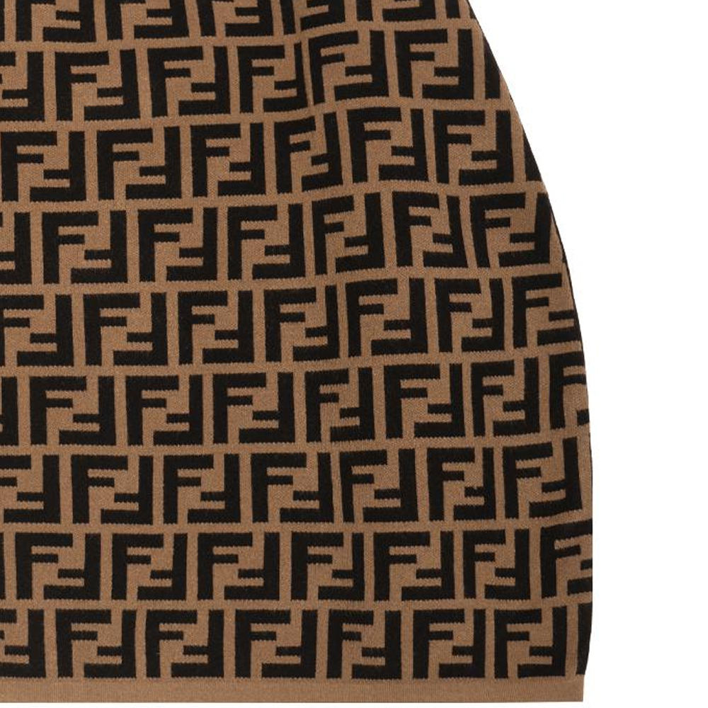 Детская юбка FENDI, черно-коричневая — фото 2