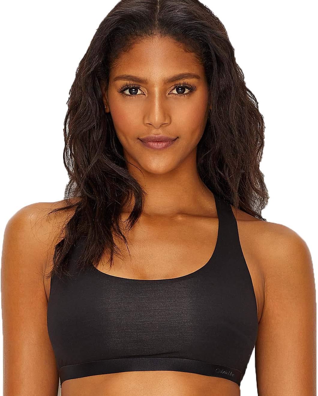 

Женский бюстгальтер-бралетт Calvin Klein из хлопковой смеси черного цвета, Black(Qf4141-001)/Black