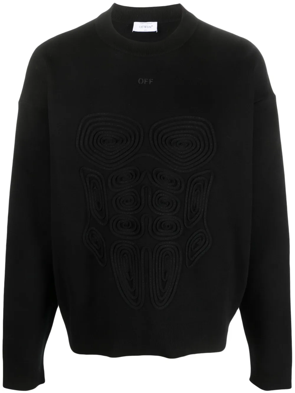 

Толстовка Body Stitch из джерси OFF-WHITE, черный