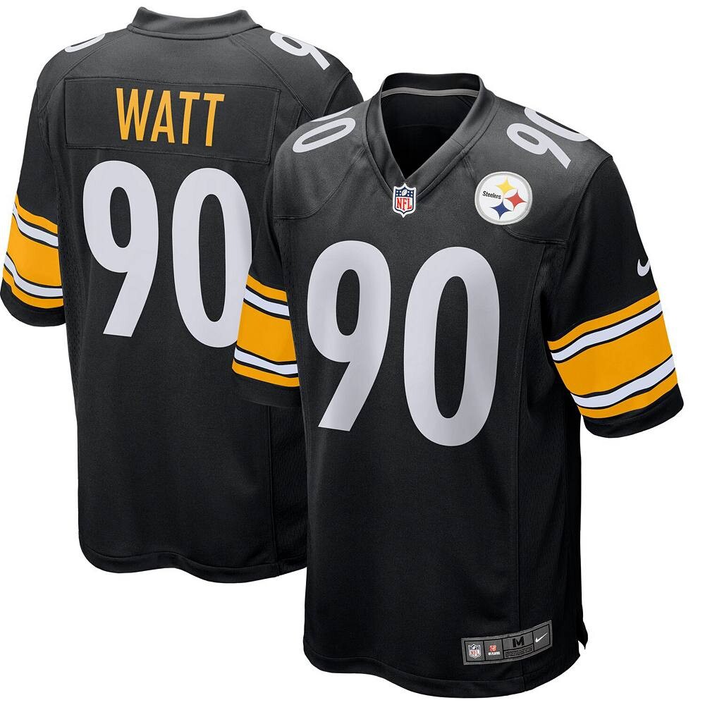 

Молодежный Nike T. Джерси Watt Black Pittsburg Steelers Game, цвет Stl Black