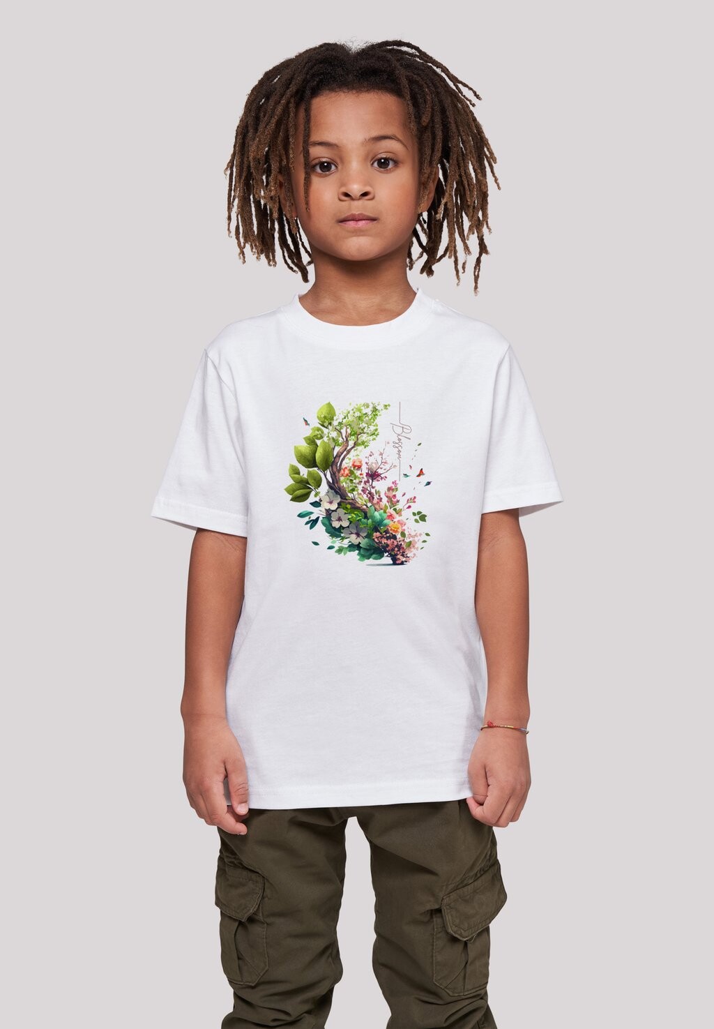 

Футболка с принтом BAUM MIT BLUMEN UNISEX F4NT4STIC, цвет weiß