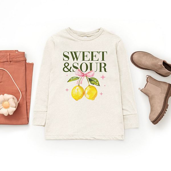 Футболка с длинным рукавом Sweet & sour lemon youth The Juniper Shop, Hot Pink — фото 3