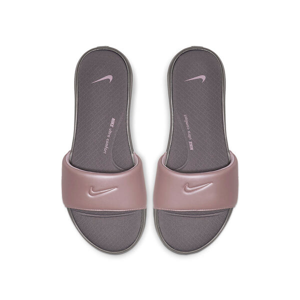 Тапочки ultra comfort3 slide slippers grey/pink Nike, серый — фото 3