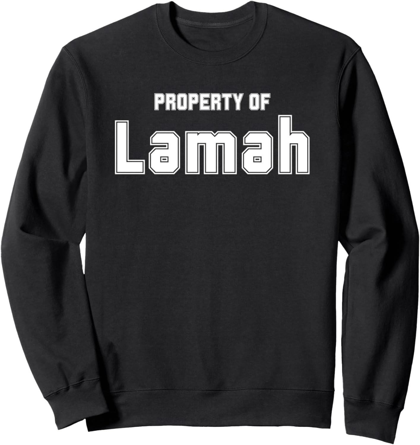 

Забавная толстовка с мусульманским именем и надписью LAMAH Wealth Funny Asian Name Gifts Property Of Co., черный