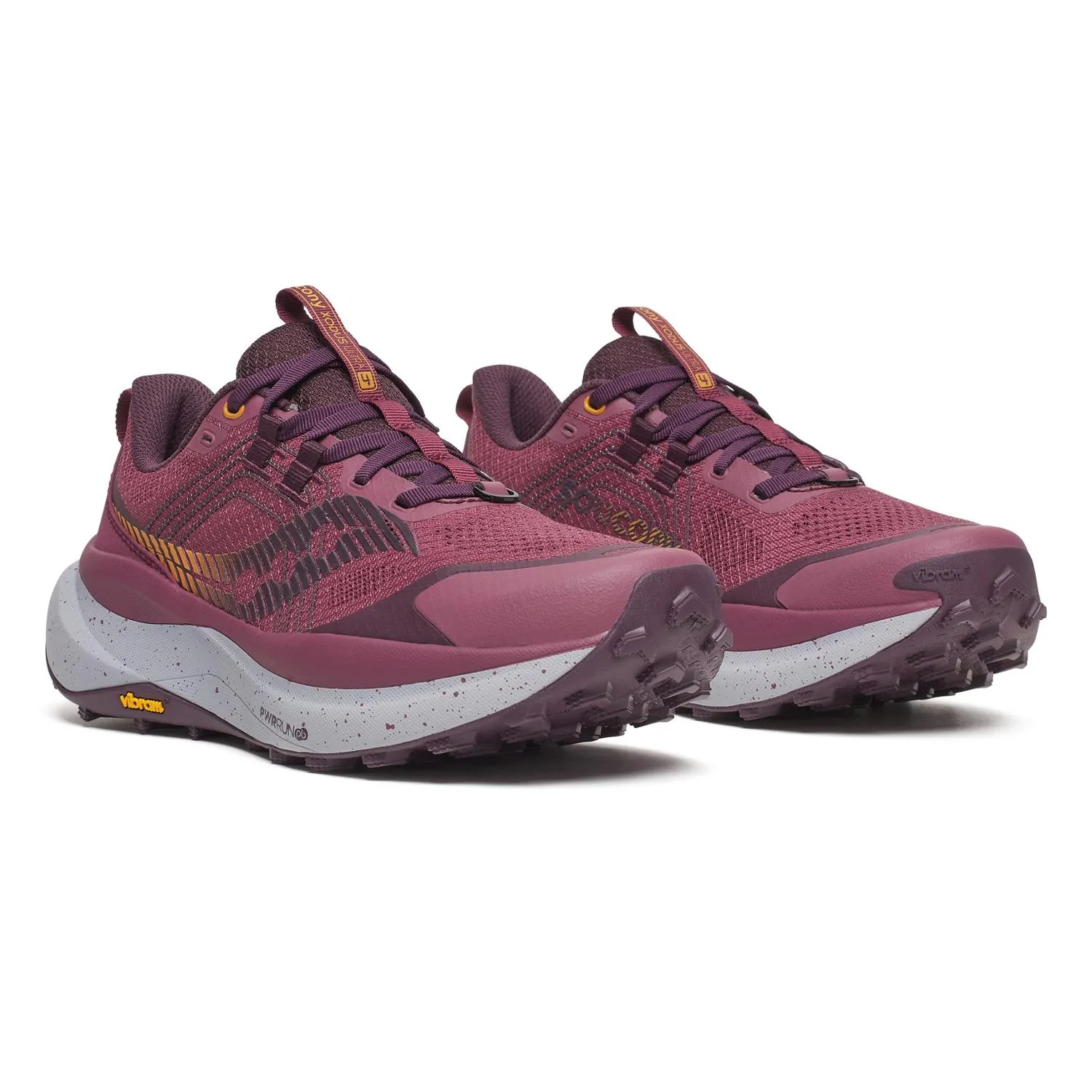 Женские трейловые беговые кроссовки Xodus Ultra 4 Saucony, Terra/Wine — фото 3