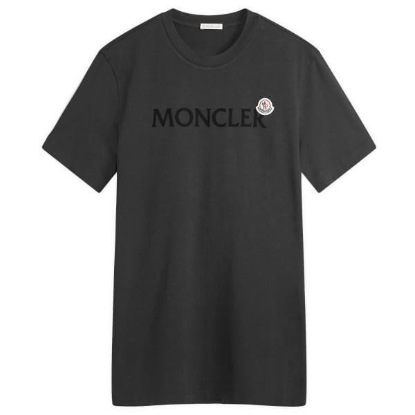 

Футболка из хлопкового джерси Moncler, черный