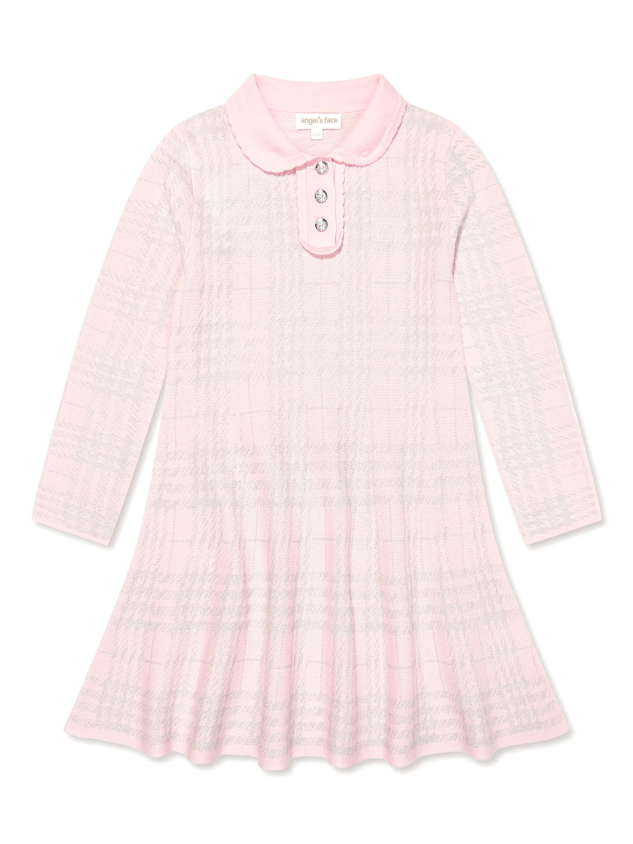 

Трикотажное платье в клетку Angel'S Face Kids, розовый