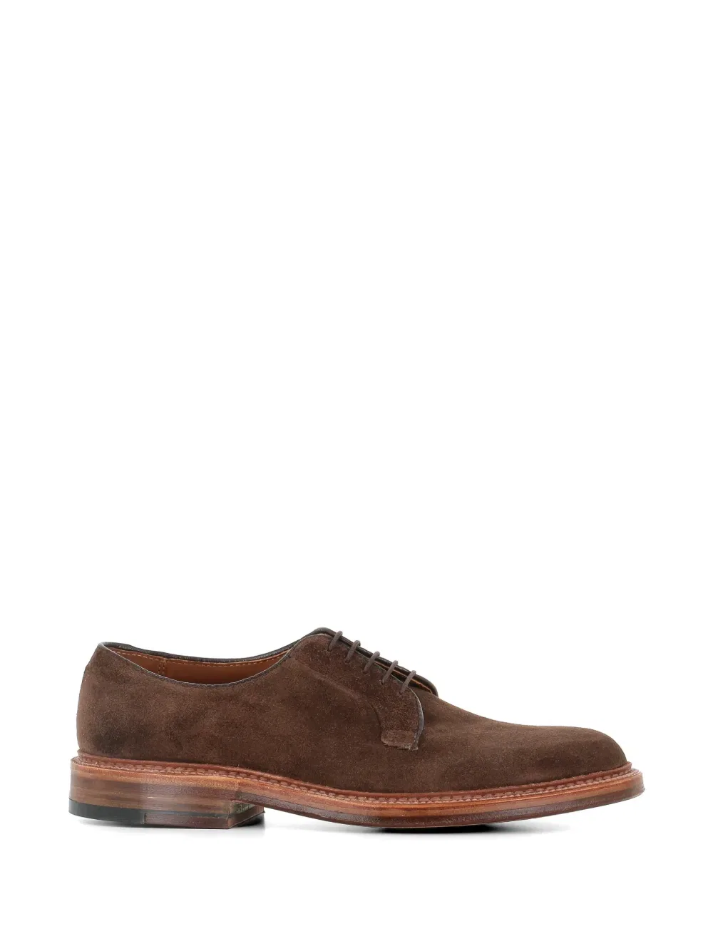 Замшевые туфли-дерби Blucher Alden, коричневый