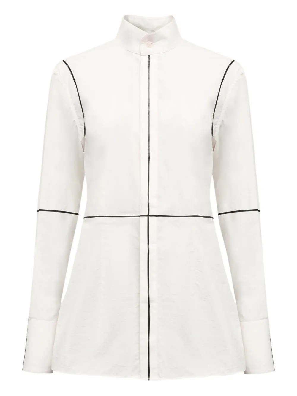 

Рубашка со вставками MM6 Maison Margiela, белый