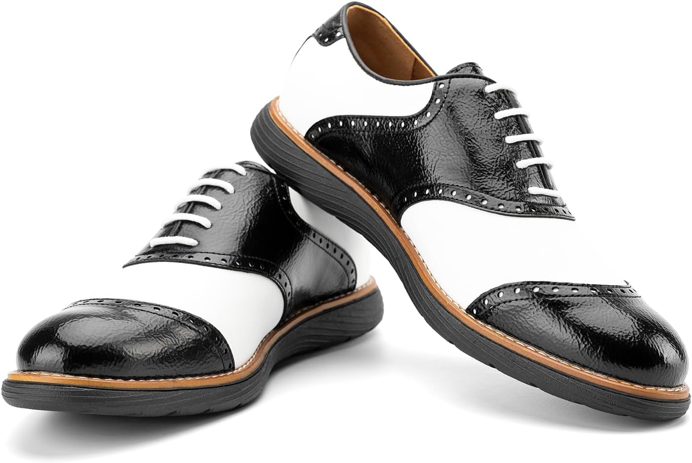 

Мужские оксфорды JITAI, классические туфли с шнуровкой и крыловидной перфорацией, легкие модные мужские туфли, черный