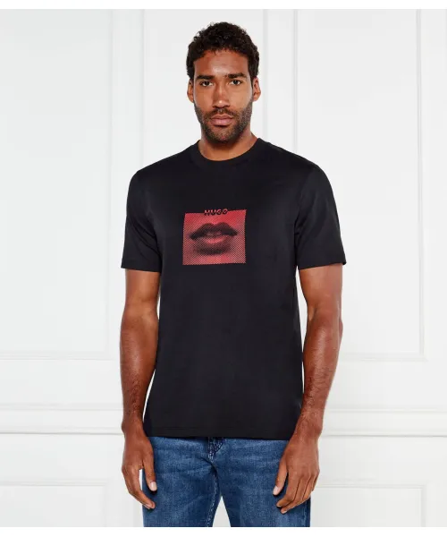 

Футболка «Решительный» Regular fit Hugo, черный