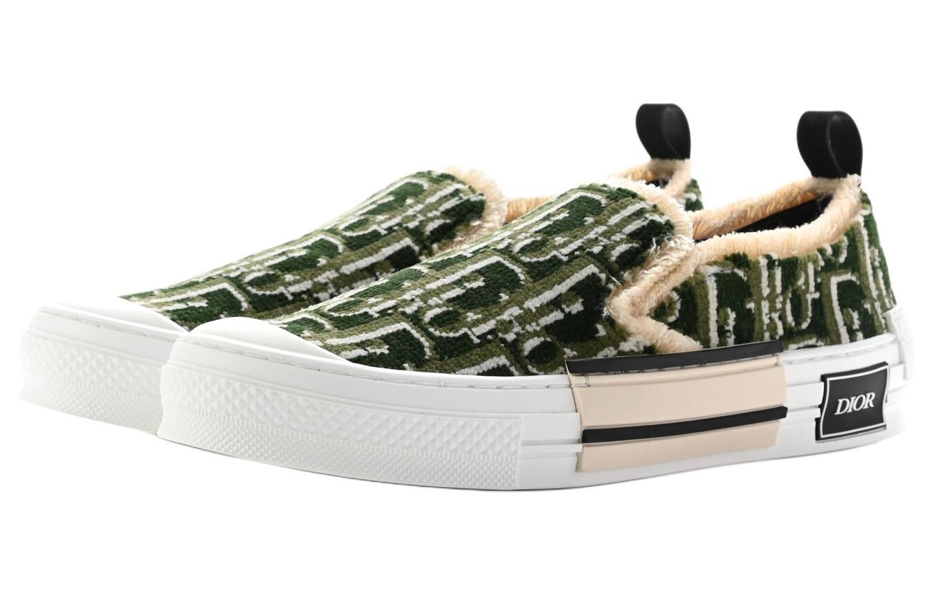 Кеды Dior B23 Slip-On Dior Oblique Tapestry, зеленый — фото 2