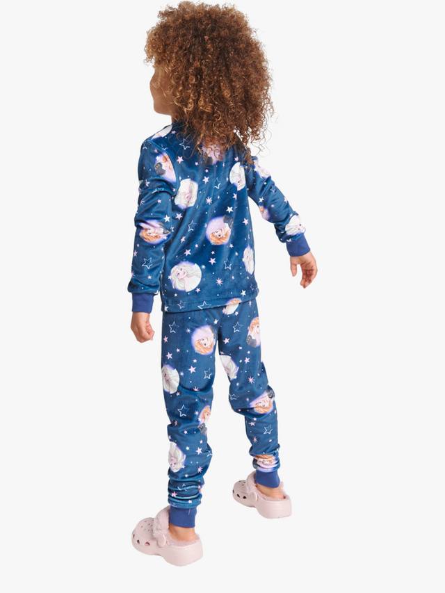 Детский пижамный комплект Disney Frozen из флиса Brand Threads, Blue/Multi — фото 2