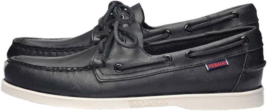 

Мокасины Sebago Portland из натуральной кожи, сшитые вручную, с кожаной подкладкой и нескользящей резиновой подошвой, черный