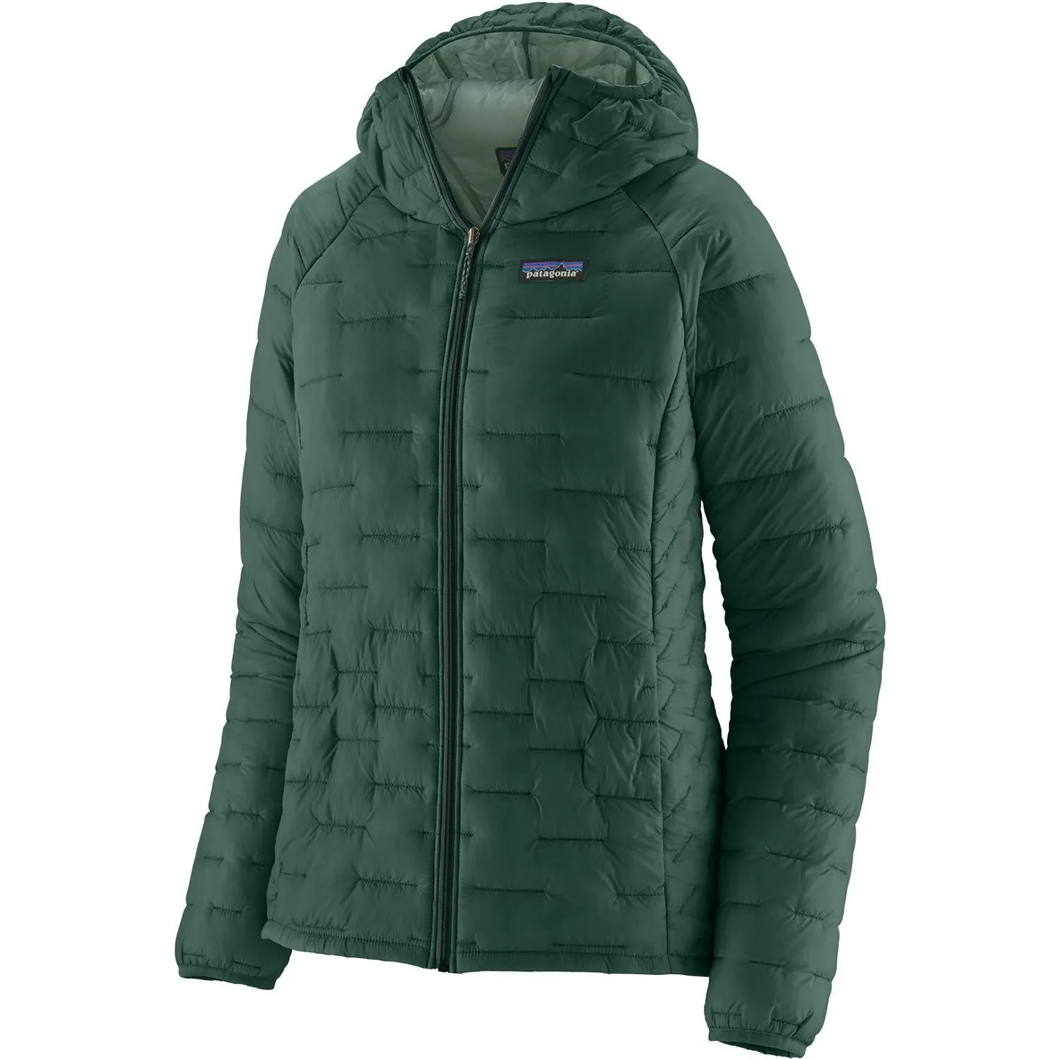 

Утеплённая толстовка с капюшоном Micro Puff — женская Patagonia, Cascade Green