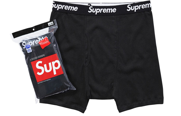

Мужские брифы Supreme X Hanes Thermal, черный