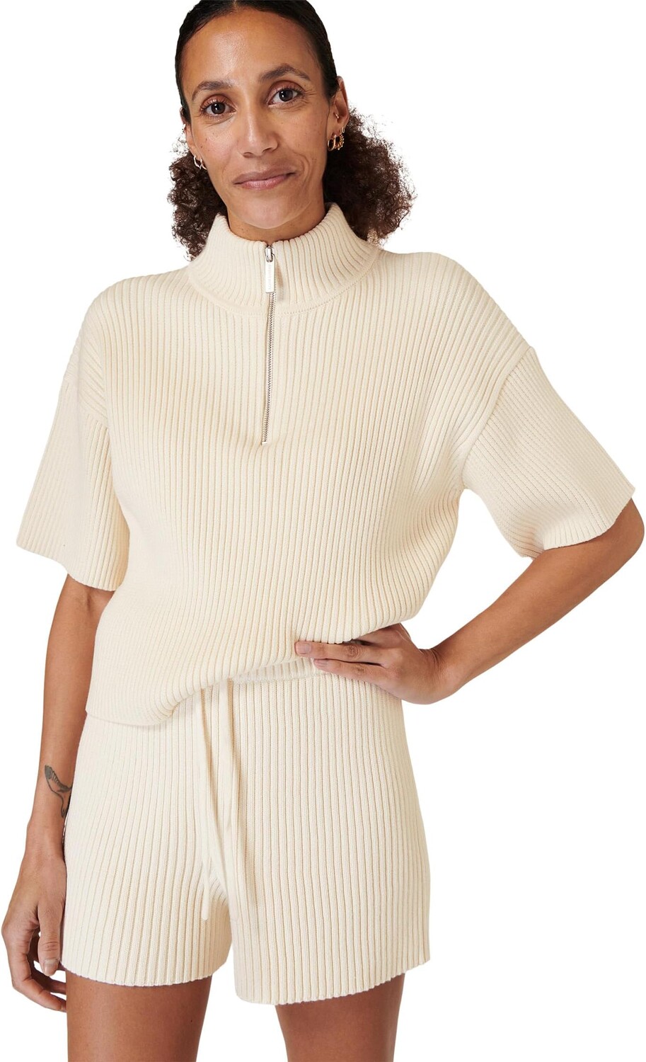 

Шорты Sweaty Betty Retreat Rib Shorts, цвет Studio White