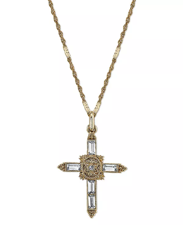 

Ожерелье с подвеской-крестиком из 14-каратного золота, 18 дюймов Symbols Of Faith, none