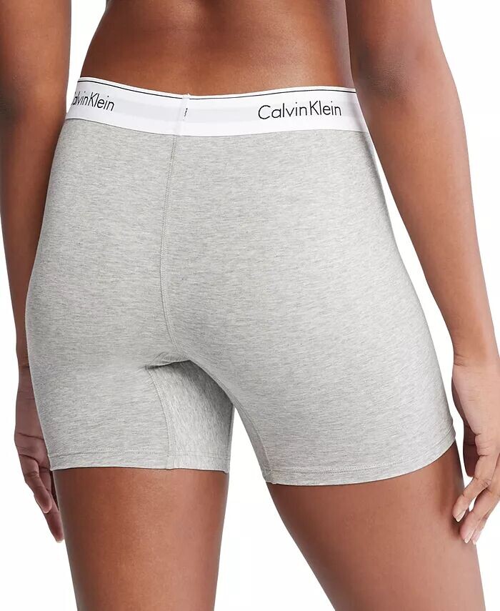 Женские современные хлопковые трусы-боксеры QF7625 Calvin Klein, серый — фото 2