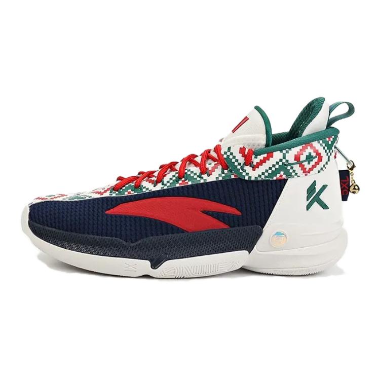 

Antakids Kt9 противоскользящие износостойкие высокие детские баскетбольные кроссовки white blue