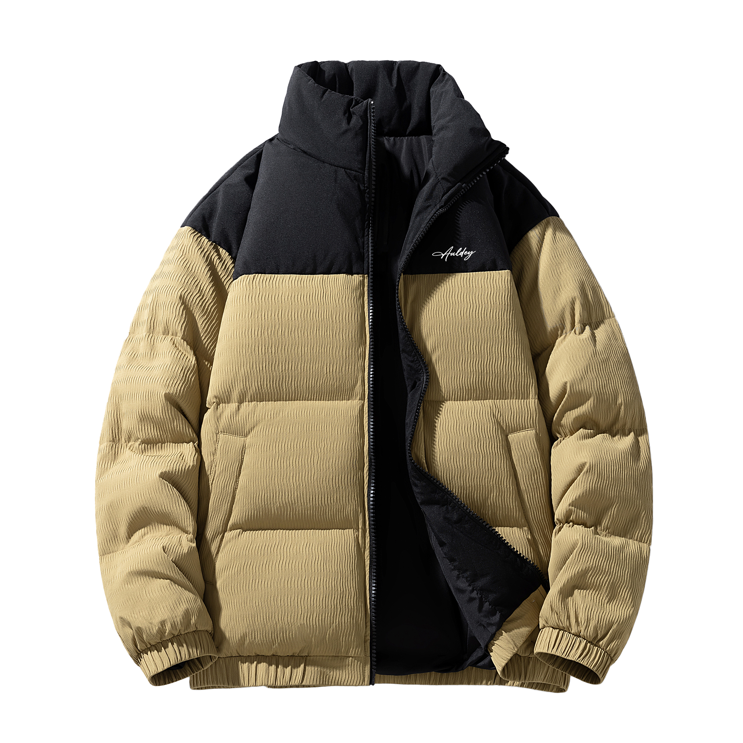 

Пуховик Unisex Stand Collar Thickened AULDEY, коричневый[high-loft thermal 90 fleece (winter recommendation)]