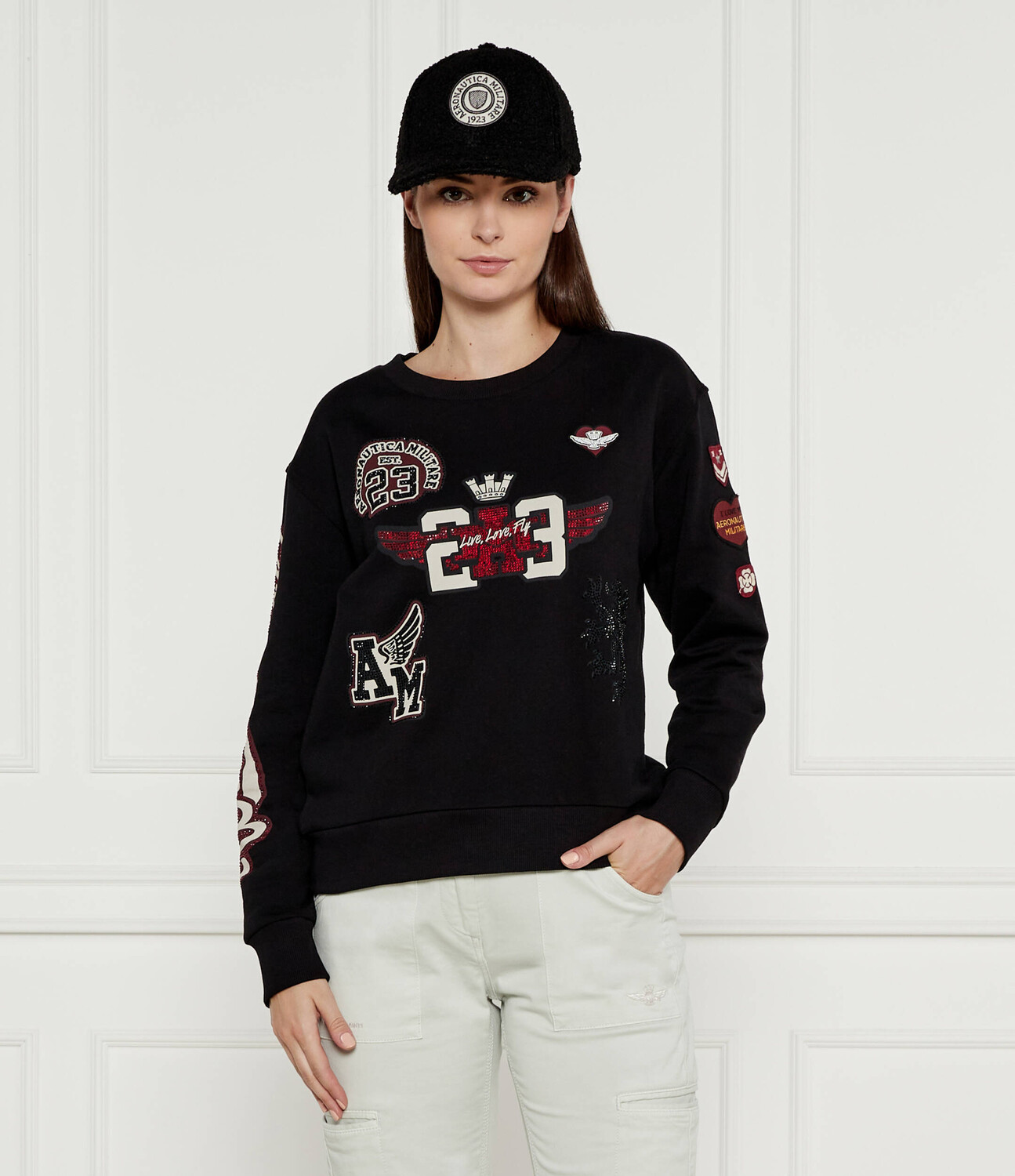 

Толстовка Aeronautica Militare Regular Fit, черный