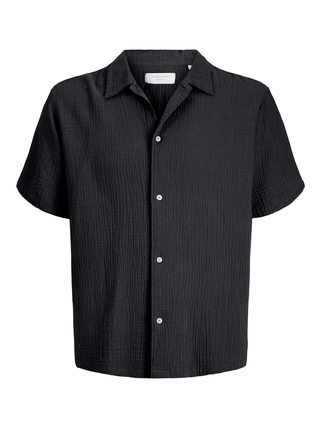 Рубашка на пуговицах стандартного кроя Jack & Jones Junior, Black