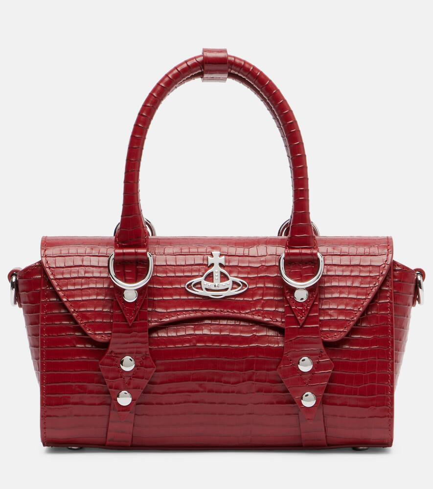 

Сумка-тоут Bettina Mini из кожи с эффектом крокодила Vivienne Westwood, Aw-25 Red