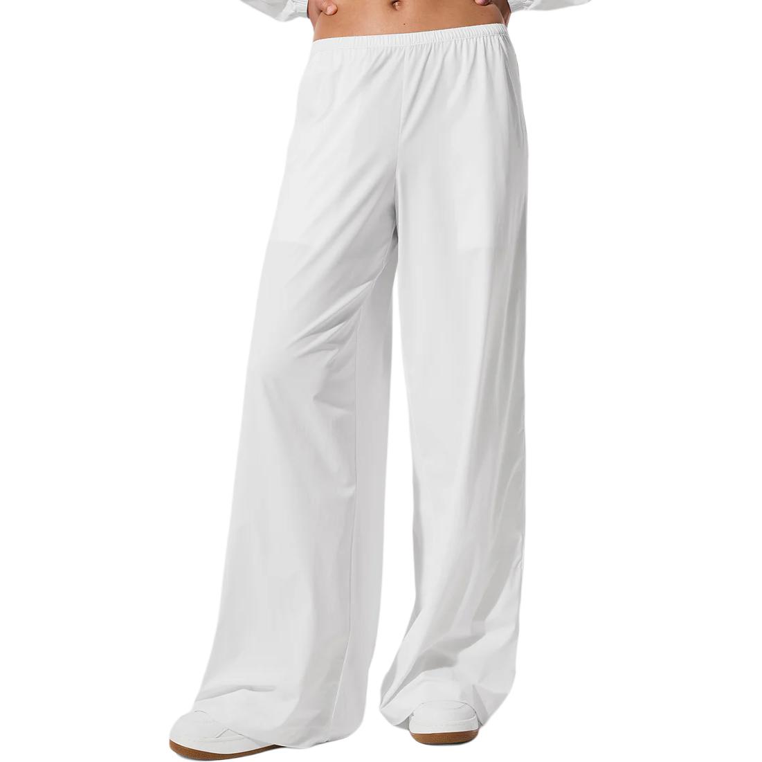 

Повседневные брюки женские умеренно широкие Alo Yoga, белый